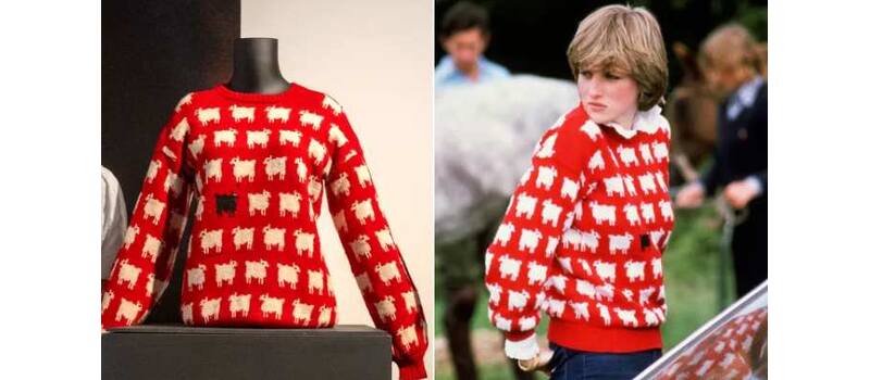 princess diana sweater auction price