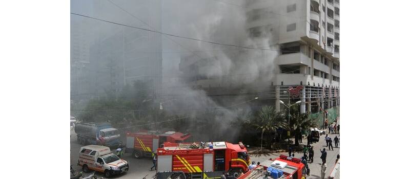 Fire breaks out at private school in Karachi