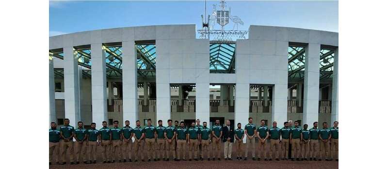 pakistani team in canberra parliment